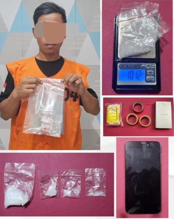 Satresnarkoba Polresta Surakarta Tangkap Kurir Sabu 10,12 Gram di Rumahnya