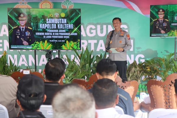 Polda Kalteng Gencarkan Penanaman Tanaman Produktif untuk Swasembada Pangan