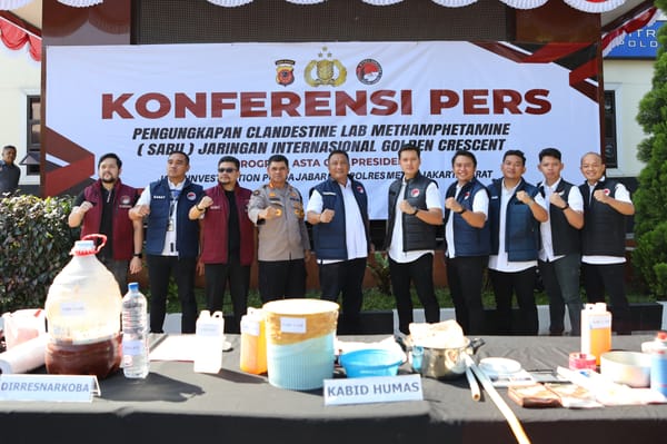 Polda Jabar Bongkar Laboratorium Sabu Milik Jaringan Internasional