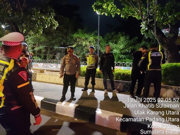 Aksi Sigap Patroli Gabungan Gagalkan Tawuran di Padang