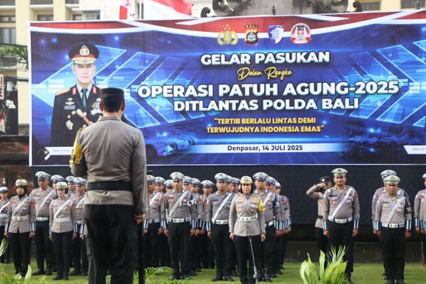 Polda Bali Gelar Apel Ops Patuh Agung 2025, Sasar Pelanggaran Lalu Lintas Berisiko Tinggi