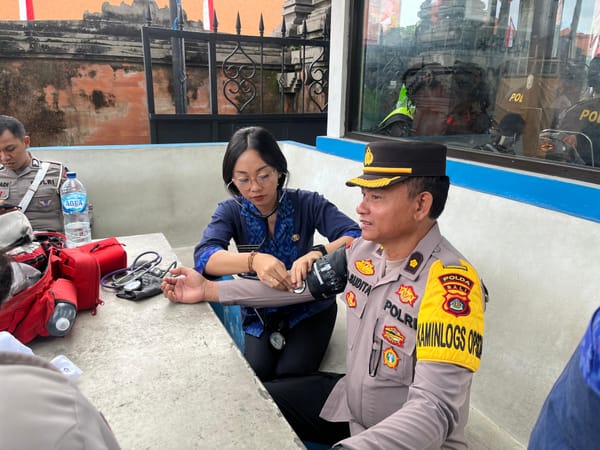 Polda Bali Perketat Kesiapan Personel dengan Pemeriksaan Kesehatan dalam Operasi Patuh Agung 2025