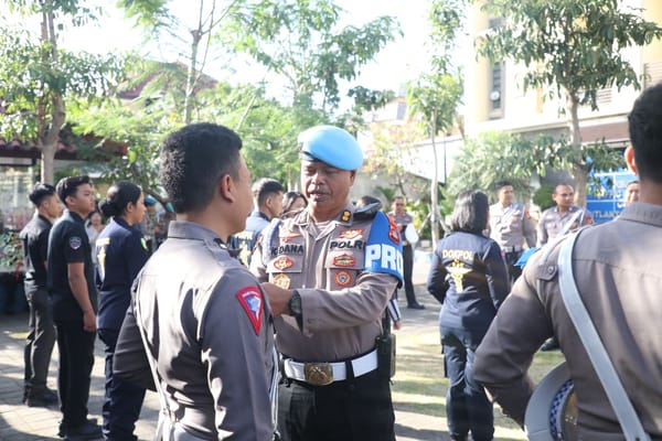 Cegah Pelanggaran Saat Operasi Patuh Agung 2025, Bid Propam Polda Bali Gelar Gaktiplin