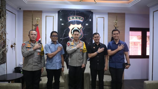 Kapolda Bali Menerima Audiensi dari Kabinda Bali