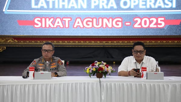Polda Bali Gelar Latihan Pra Oprasi Sikat Agung 2025