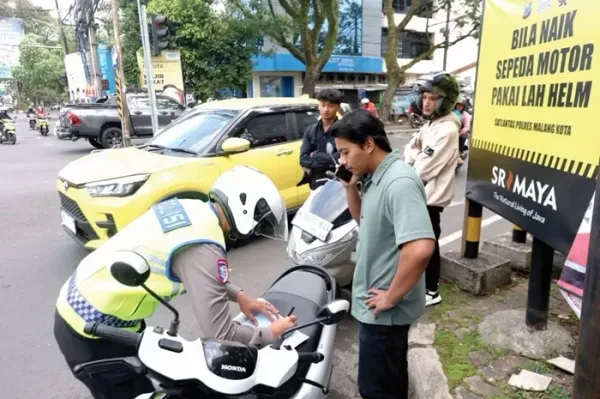 Polres Malang Kota Catat Kenaikan Pelanggaran Lalu Lintas, Kecelakaan Jalan Raya Turun