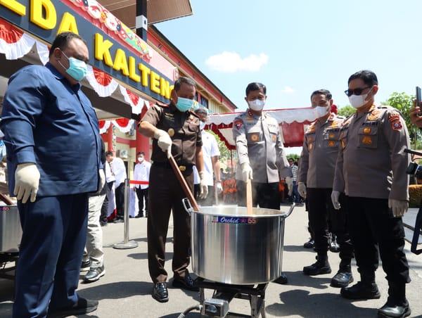 Kapolda Kalteng Pimpin Rilis Kasus Pengungkapan 9,9 Kg Sabu, Hasil Operasi Antik Telabang 2025