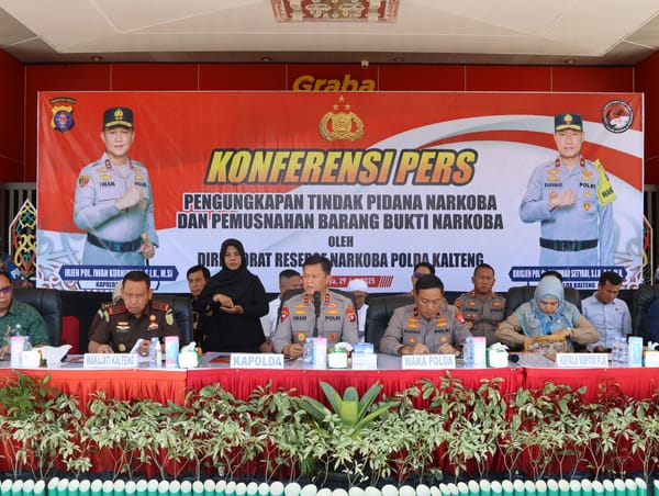 Pengungkapan Besar! Kapolda Kalteng Jelaskan Sukses Amankan 9,9 Kg Sabu dari Operasi Antik Telabang 2025