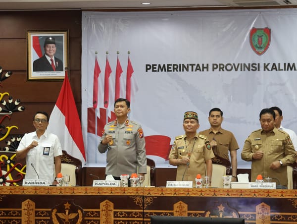 Gubernur dan Kapolda Kalteng Sepakat Percepat Program Cetak Sawah dan Optimalisasi Lahan