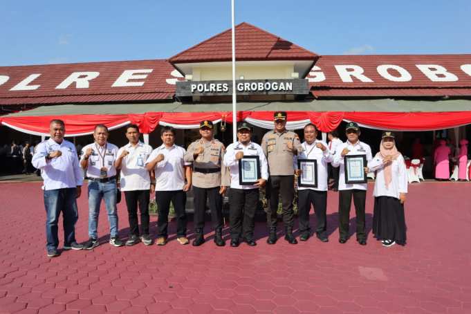 Polres Grobogan Berikan Penghargaan kepada Perhutani KPH Purwodadi dalam Upaya Ketahanan Pangan