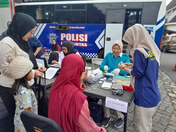 Dokkes Polresta Malang Kota Turun Langsung Beri Layanan Kesehatan di Masyarakat