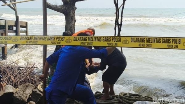 Kakak Adik Tewas di Pantai Sigandu, Diduga Diajak Ibunya Bunuh Diri