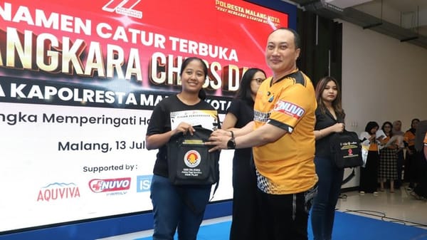 Piala Kapolresta Malang Kota Diperebutkan, Ratusan Pecatur Tunjukkan Kemampuan Terbaik