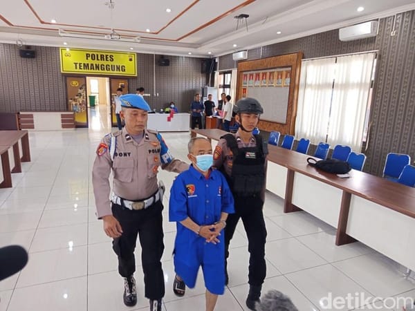 Mantan Kepala Desa di Temanggung Bacok Istri karena Cemburu