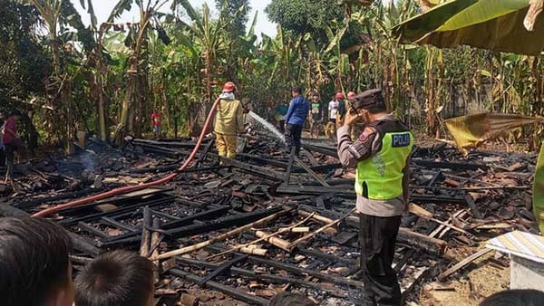 Rumah Milik Lansia di Sugihan Grobogan Terbakar, Kerugian Ditaksir Puluhan Juta