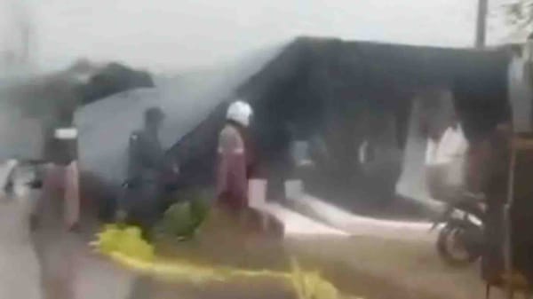 Angin Kencang Hantam Tenda Hajatan di Tegowanu, Grobogan