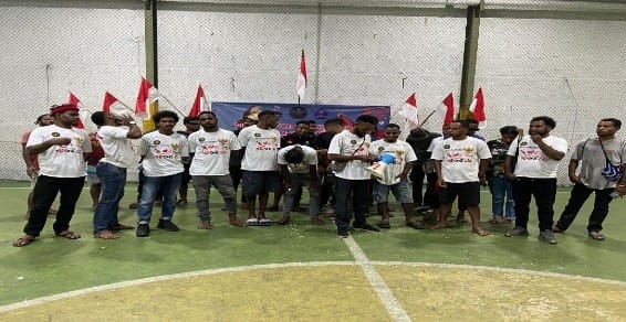 Turnamen Futsal Antar Mahasiswa Papua Ramaikan Peringatan Jelang HUT Bhayangkara ke-79