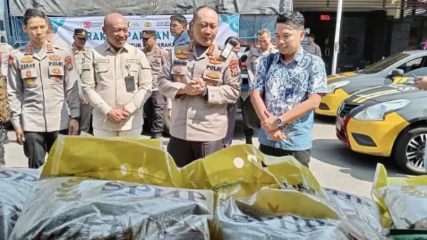 Dua Pekan, Polresta Malang Kota Salurkan 84,5 Ton Beras ke Warga