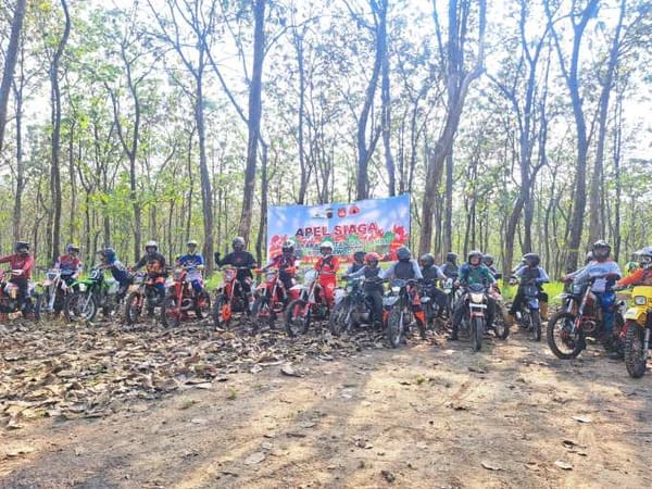 Antisipasi Kebakaran Hutan, Perhutani KPH Purwodadi dan Polres Grobogan Gelar Patroli Motor Trail
