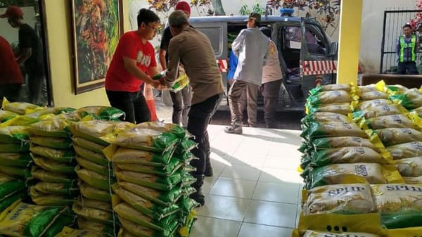 Polresta Malang Kota Distribusikan Beras Murah SPHP, Upaya Jaga Stabilitas Pangan