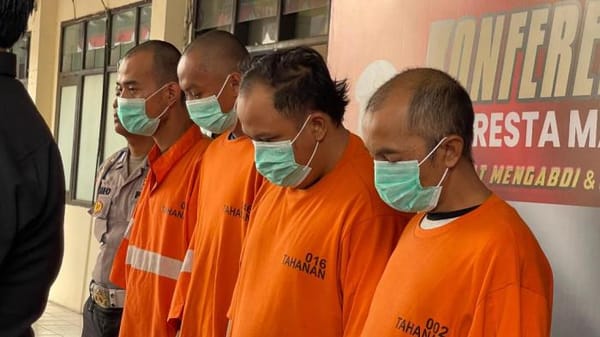 Tiga Kasus Pencurian Terungkap, Polresta Malang Kota Tangkap Empat Tersangka