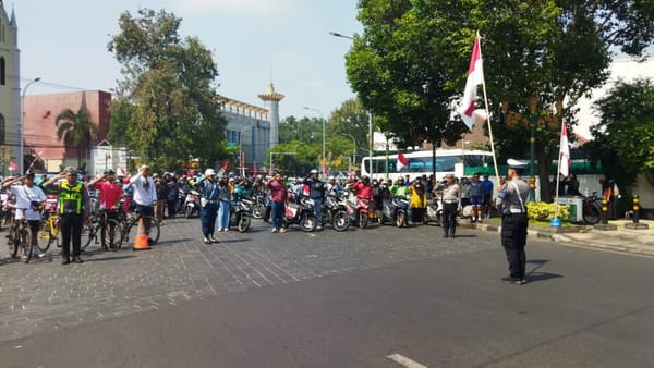 HUT RI ke-80, Polresta Malang Kota Gelar Upacara Hormat Bendera di Tiga Titik Strategis