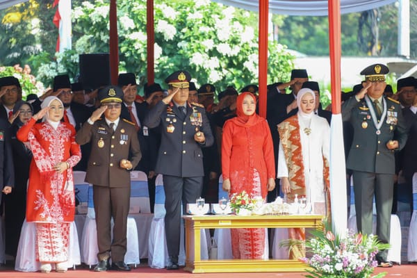 Kapolda Jateng Hadiri Upacara HUT ke-80 RI di Lapangan Pancasila Semarang