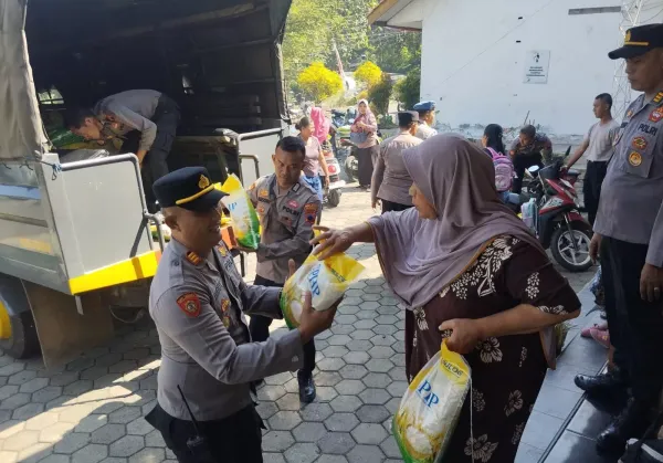 Gerakan Pangan Murah Polres Grobogan Berlanjut, Catat Lokasi Pembagian Beras Berikutnya