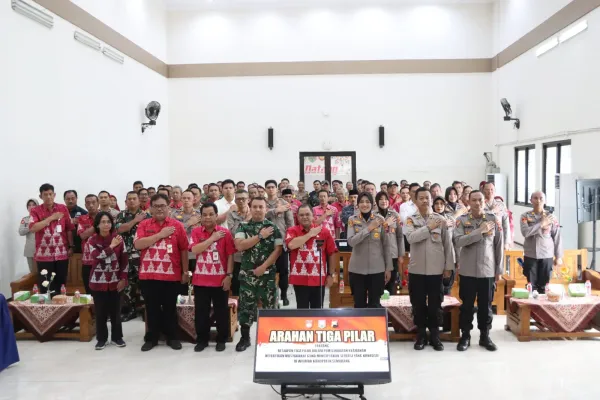 Gelar Arahan Tiga Pilar, Polres Semarang Mantapkan Keamanan Wilayah