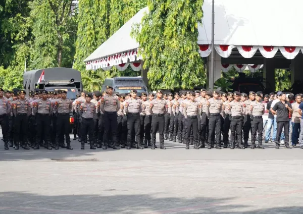 Amankan Aksi Buruh, Polda Jateng Pastikan Personel Tak Bawa Senpi dan Tongkat