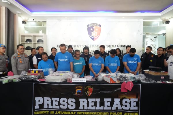Polda Jateng Bongkar Sindakat Uang Palsu Pecahan Rp 100 Ribu