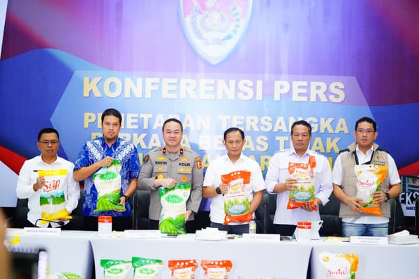 Satgas Pangan Tetapkan 3 Pimpinan PT PIM sebagai Tersangka Kasus Beras Oplosan