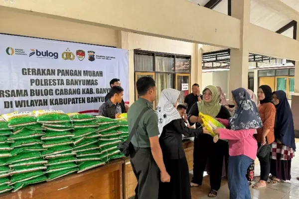 Polresta Banyumas dan Bulog Bergerak Jaga Harga Beras Melalui Distribusi SPHP