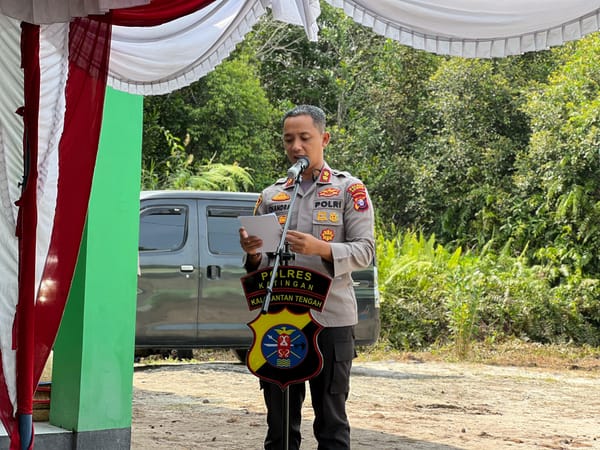 Polres Katingan Bersama Ponpes Nurul Abshor Gelar Program Penanaman Jagung