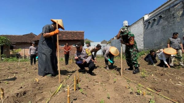 Dukung Ketahanan Pangan, Polresta Malang Kota Bersinergi dengan Ponpes Hidayatul Mubtadi’in