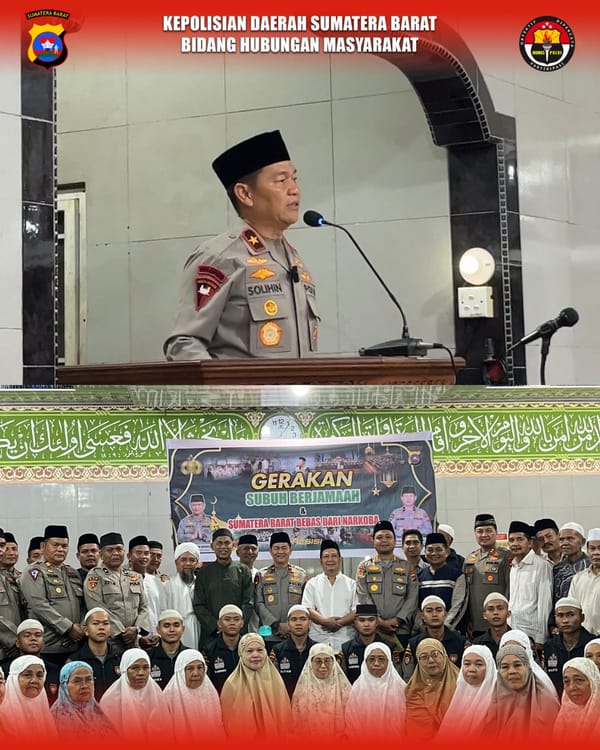Wakapolda Sumbar Turun Langsung ke Masjid, Dukung Gerakan Subuh Berjamaah