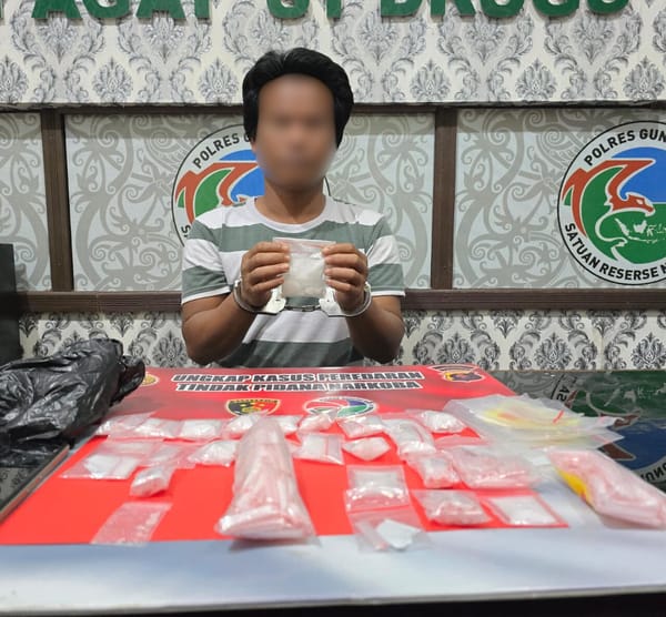 Polres Gumas Ungkap Peredaran Sabu di Sepang, Barang Bukti Disimpan di Plafon