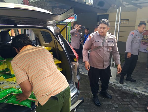 Polresta Malang Kota Kawal Penyaluran Beras Agar Tepat Guna dan Sasaran
