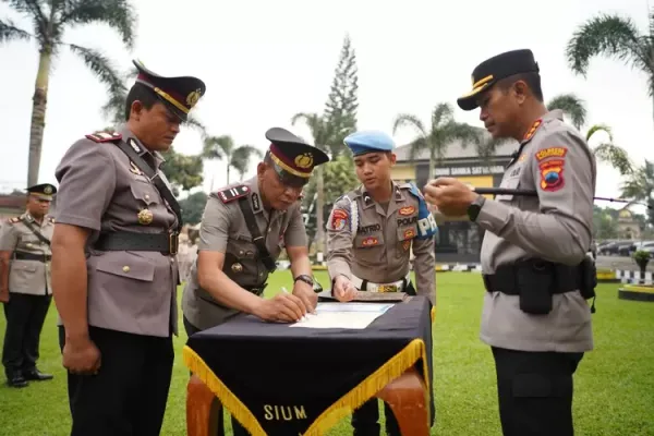 Mutasi Jabatan di Polresta Banyumas, Kapolresta Beri Arahan Khusus kepada Pejabat Baru