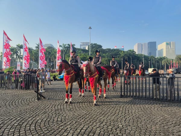 HUT RI ke-80, Polri Libatkan Pasukan Berkuda Turangga dalam Pengamanan