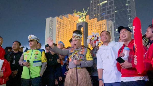 Kapolri dan Mensesneg Tinjau Panggung Rakyat di Bundaran HI, Sambut Antusias Masyarakat
