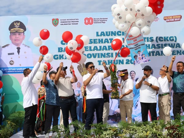 Kapolda Kalteng Hadiri Peluncuran CKG dan Lomba Tradisional dalam Rangka HUT RI ke-80