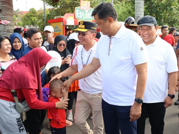 Meriahkan HUT RI ke-80, Bundaran Besar Jadi Saksi Peluncuran CKG dan Lomba Budaya