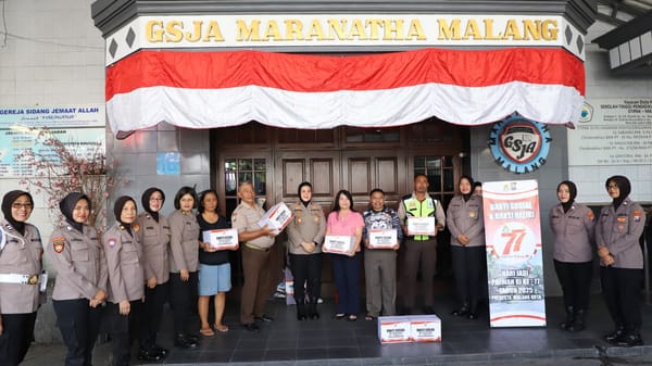 HUT ke-77, Polwan Polresta Malang Kota Tebar Kedamaian Lewat Kegiatan Religi