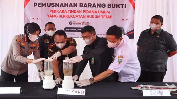 Kejari dan Polres Semarang Musnahkan Barang Bukti 53 Perkara, Termasuk Sabu, Ganja, dan Pil Terlarang