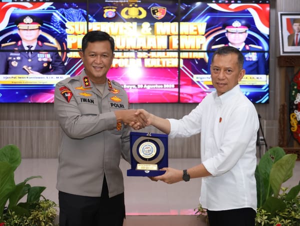 Optimalkan E-MP, Pusiknas Bareskrim Polri Lakukan Supervisi di Polda Kalteng