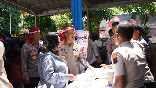 Gerakan Pasar Murah Polri, Alumni Akpol 90 Hadirkan Sembako Terjangkau bagi Warga Semarang