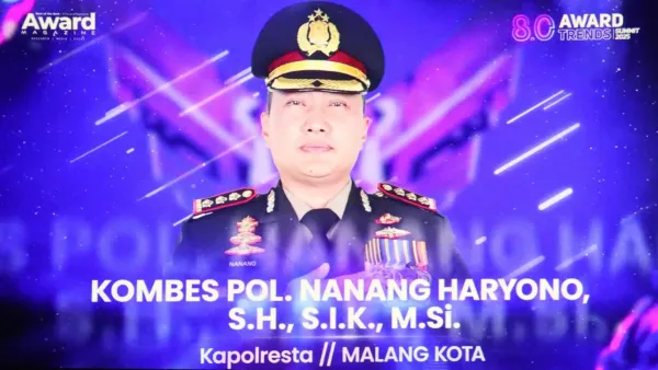 Tuntaskan Banyak Kasus Perempuan dan Anak, Kapolresta Malang Kota Raih Penghargaan Bergengsi