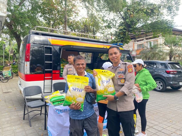 Polda Bali Gelar Pangan Murah, Stabilkan Harga Beras SPHP untuk Masyarakat