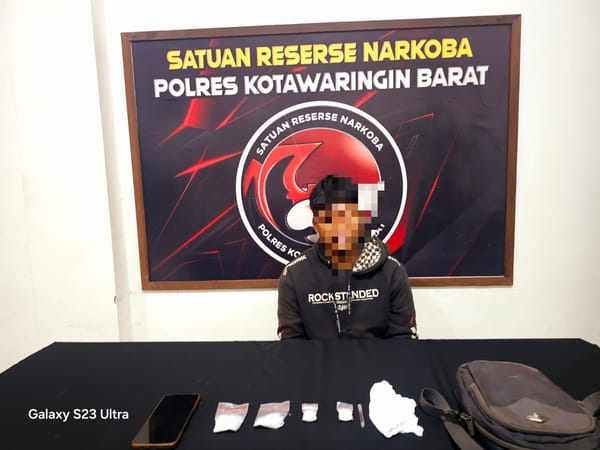 Polres Kobar Tangkap Buruh Harian Lepas yang Edarkan Narkotika